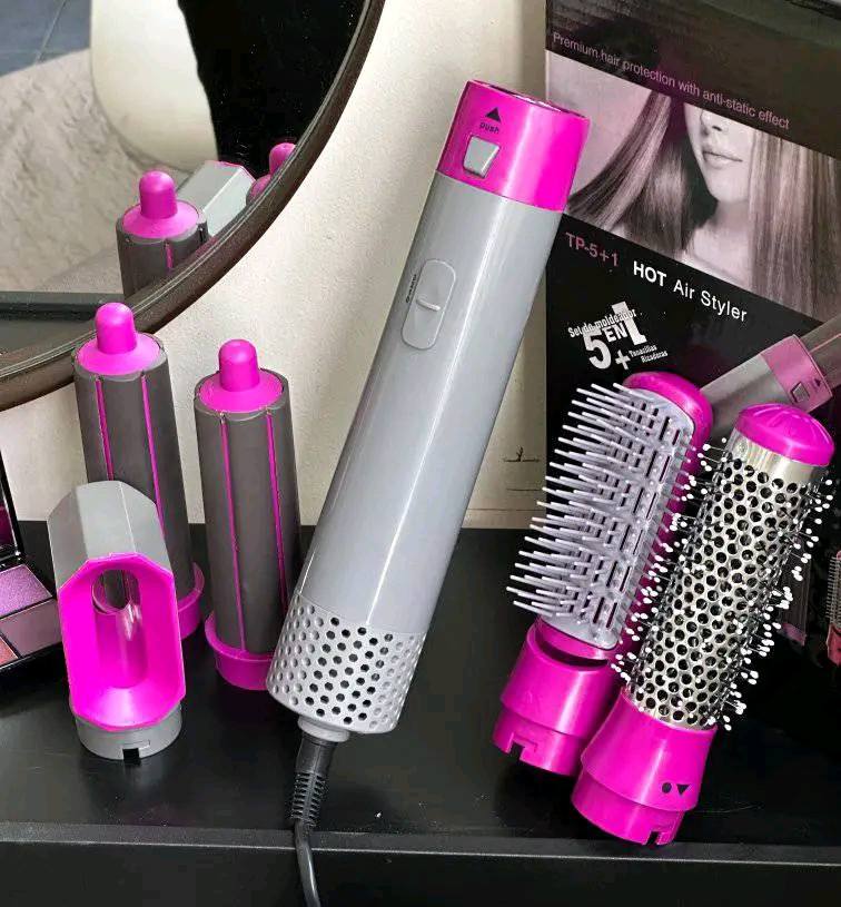 Set Modelador Cepillo Secador 5 En 1