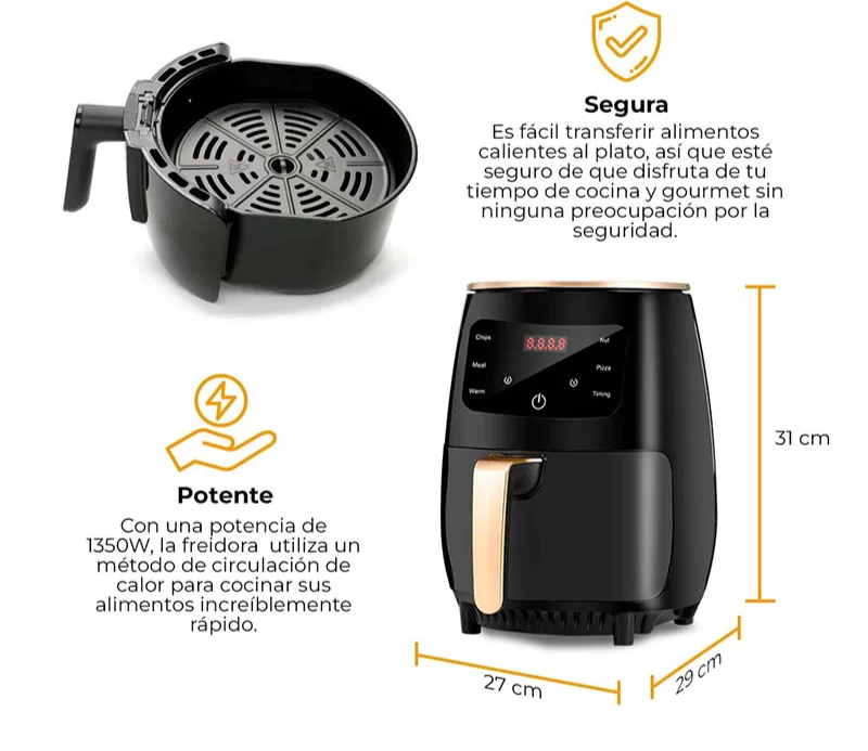 FREIDORA AIRE ONN. 10L + PAPEL